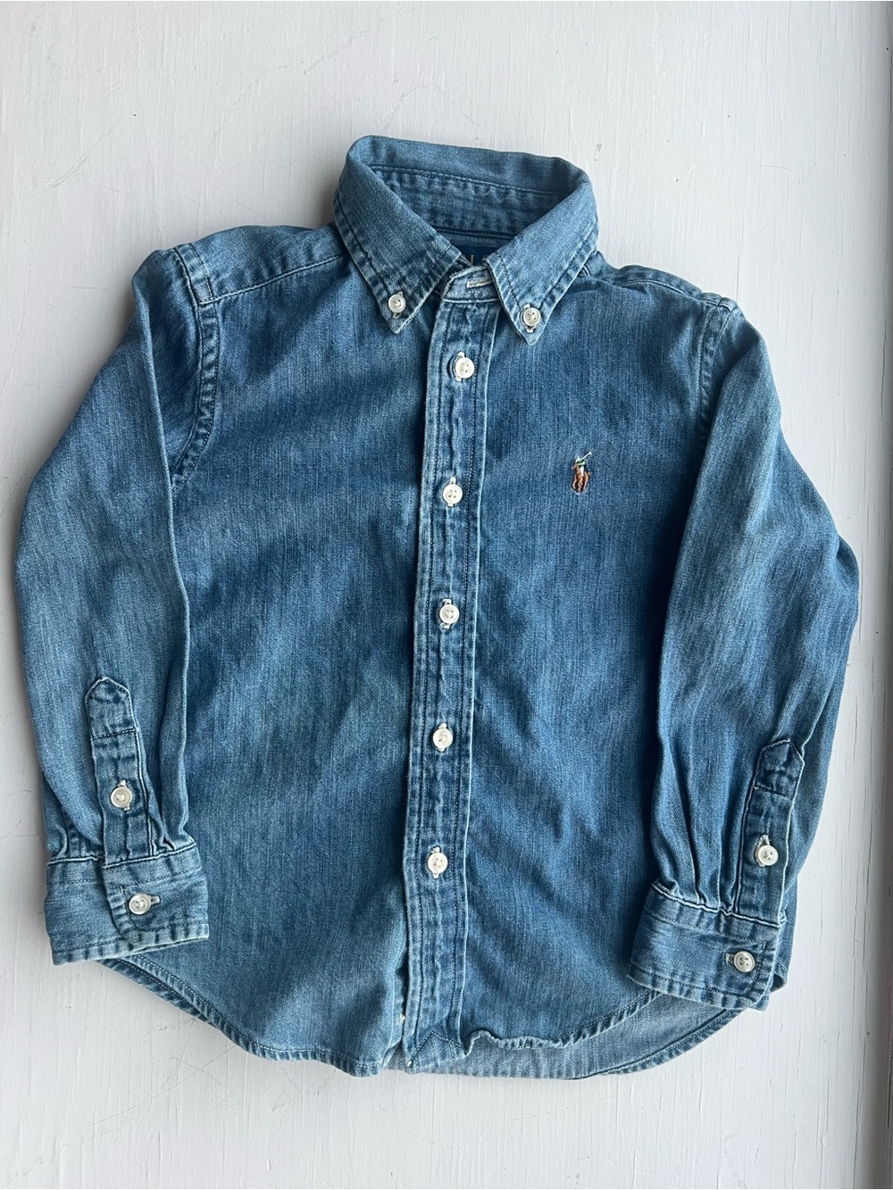 Polo Ralph Lauren Denim Button Up Shirt, 4